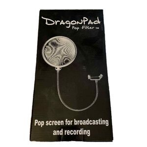 Dragonpad Pop‎ Filter USA Studio Microphone Screen Flexible Gooseneck Black New
